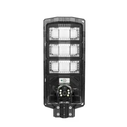 AI Соларна охранителна камера с LED осветление 2 в 1, 4G и Wi-Fi, Ultra HD 4K, 8MP, 4 обектива, 450W + стойка