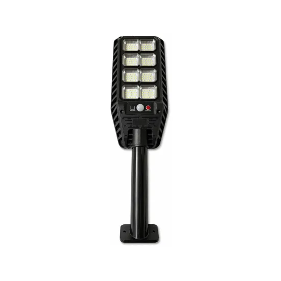 Соларна LED лампа с 144 диода, PIR сензор за движение и IP65 защита + стойка