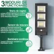 Соларна LED лампа с 180 SMD диода, PIR сензор за движение и IP65 защита