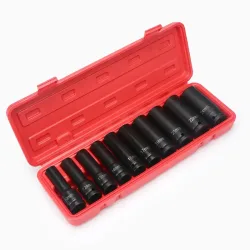 Комплект 10 дълбоки ударни вложки 10–24 mm