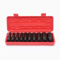 Комплект 10 дълбоки ударни вложки 10–24 mm