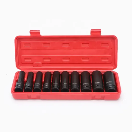 Комплект 10 дълбоки ударни вложки 10–24 mm