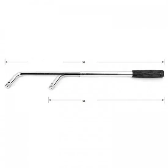 Телескопичен ключ за джанти 17 19 21 и 23 mm до 52 cm