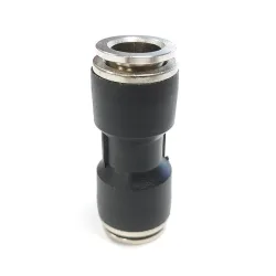 Черна права бърза връзка 10 mm