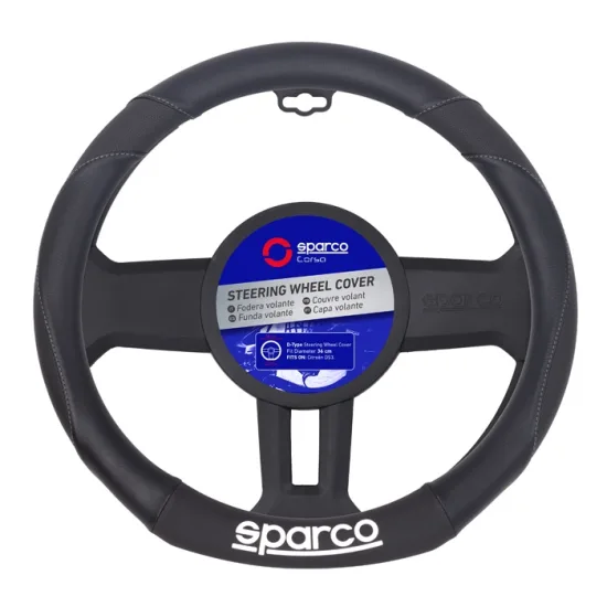 Калъф за волан Sparco черен PVC размер S