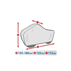 Сиво покривало Kegel Basic M QUAD за ATV
