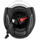 Отворена мото каска YEMA ECE R22.06 с два визьора черно и червено