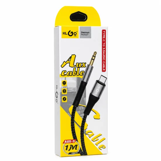 AUX кабел за Android 1 m-USB Type-C към AUX