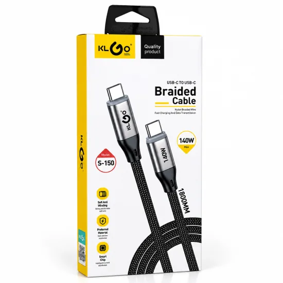 Кабел 180 cm-USB Type-C към USB Type-C до 140W