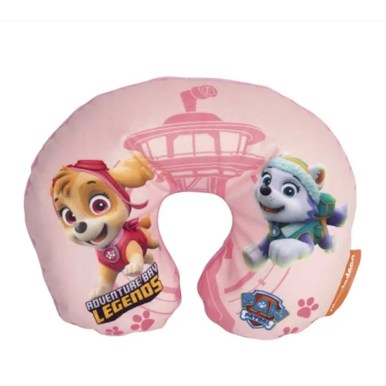 Възглавница за врат Paw Patrol с розов дизайн за деца