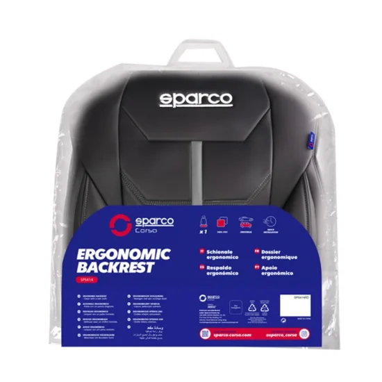 Подложка за седалка Sparco SPS414GR в сиво за комфорт при пътуване