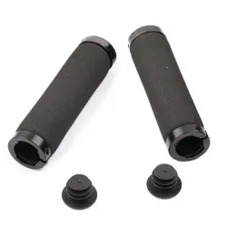 Черни антиплъзгащи дръжки за велосипед 120 mm